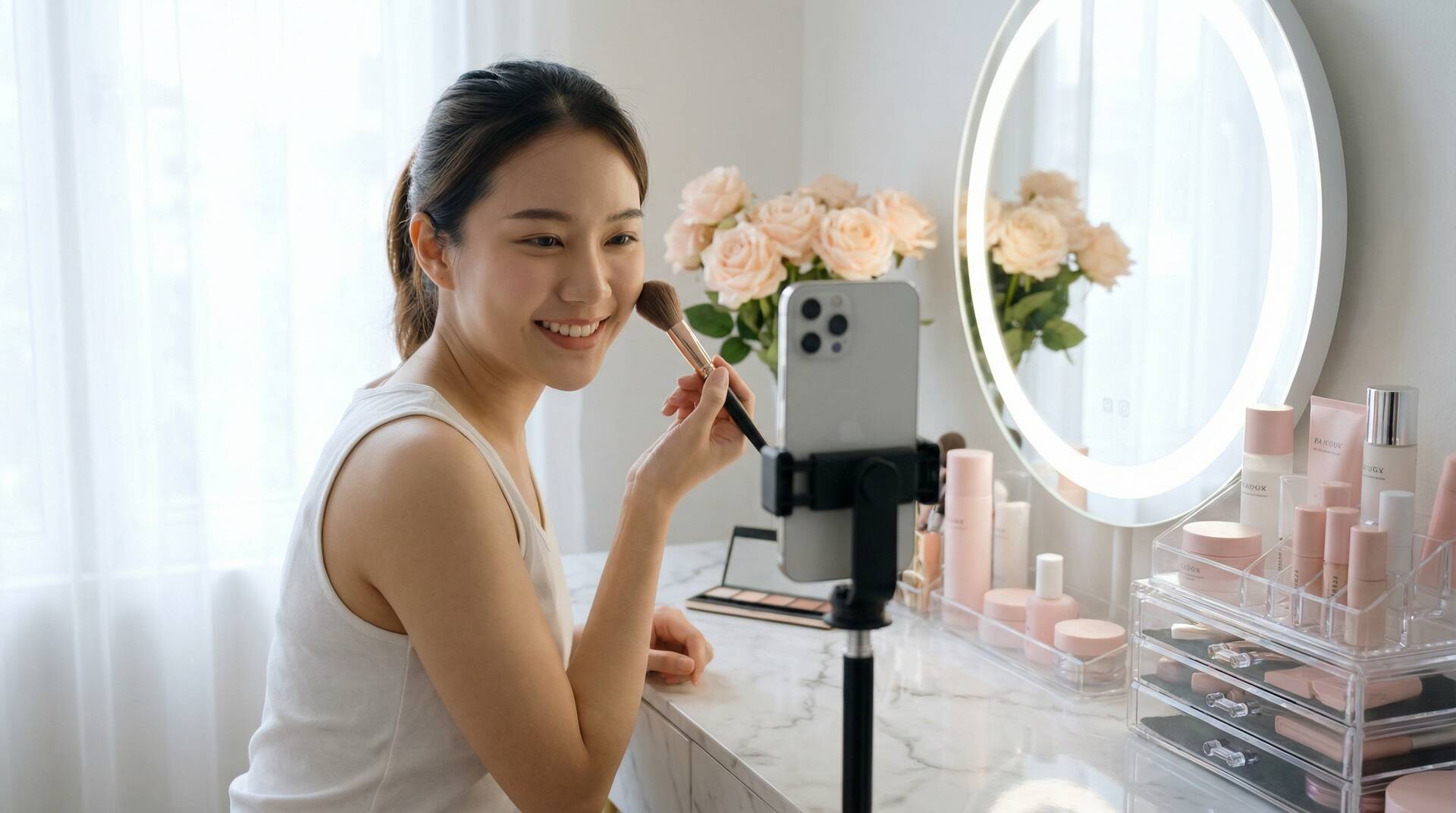 偷拍泄密美妆视频教程